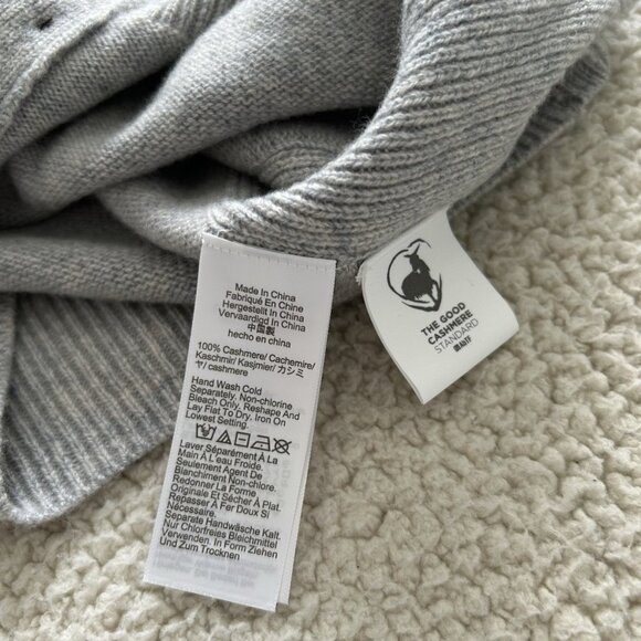 Madewell $198 Cashmere Heather Gray Button-Front Cardigan Sweater Size XXS - Picture 11 of 16